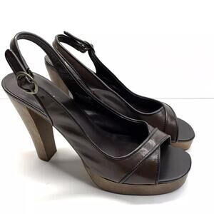 Kaya‎ Brown Fashion Brown Chunky Heels Womens Size 9 M